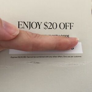 Quince $20 Off Coupon Card